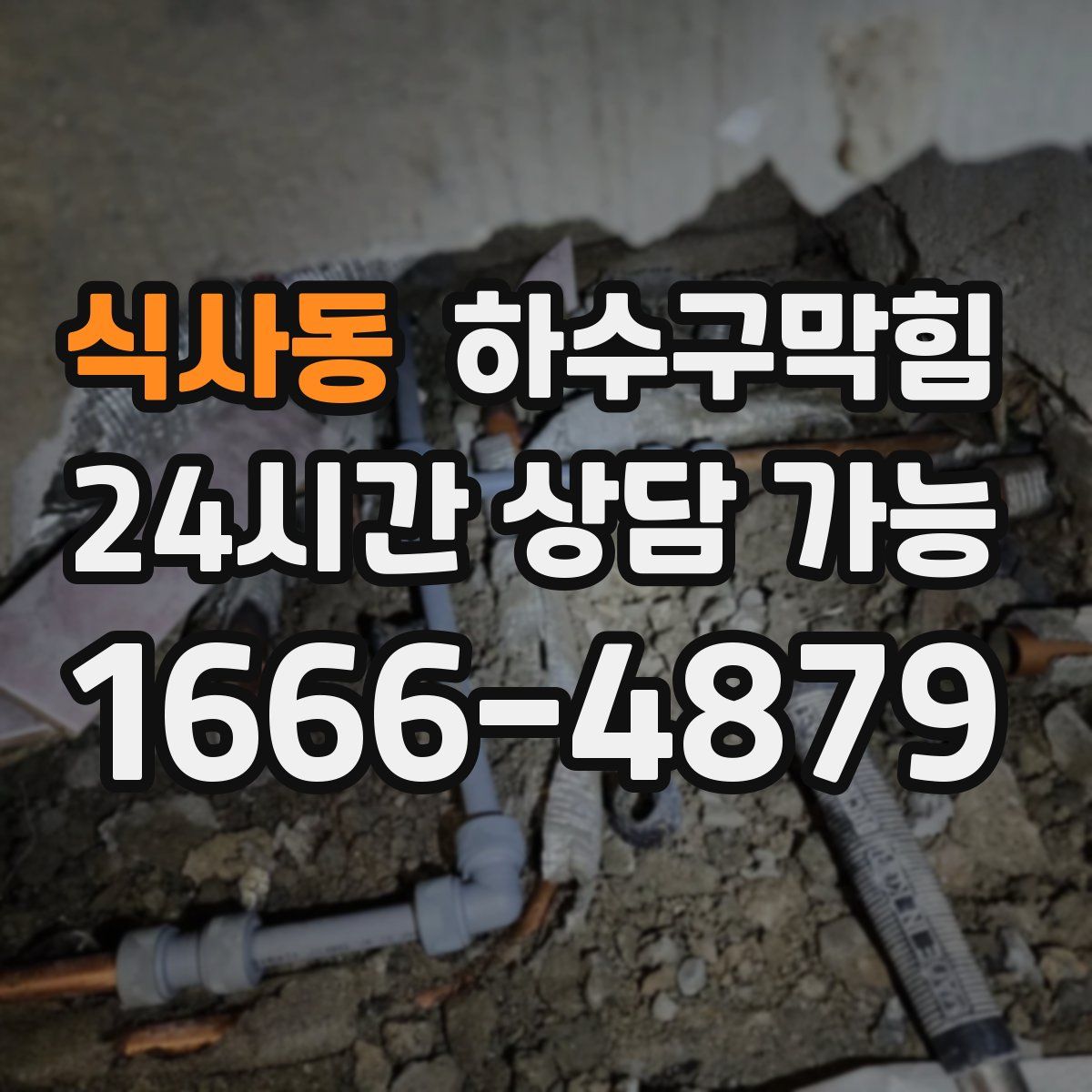 식사동 하수구막힘