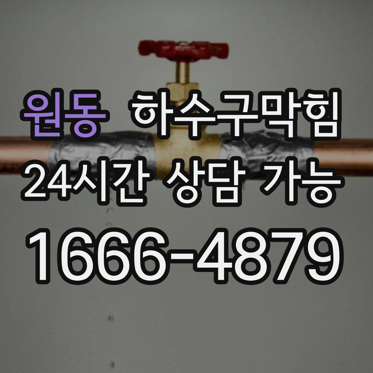 원동 하수구막힘