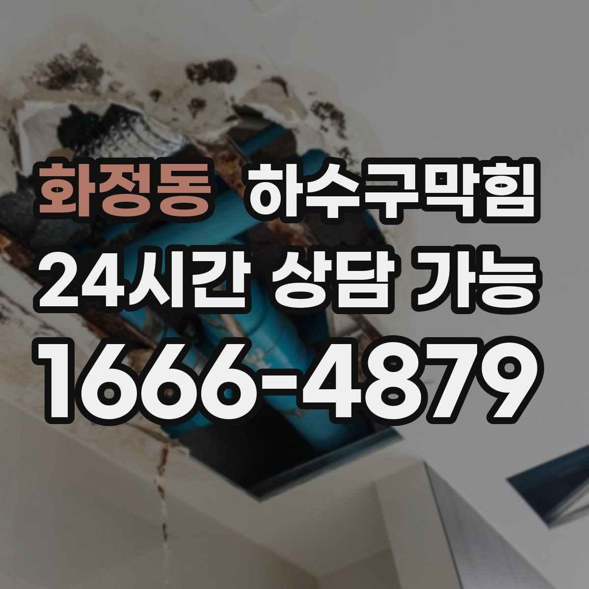 화정동 하수구막힘