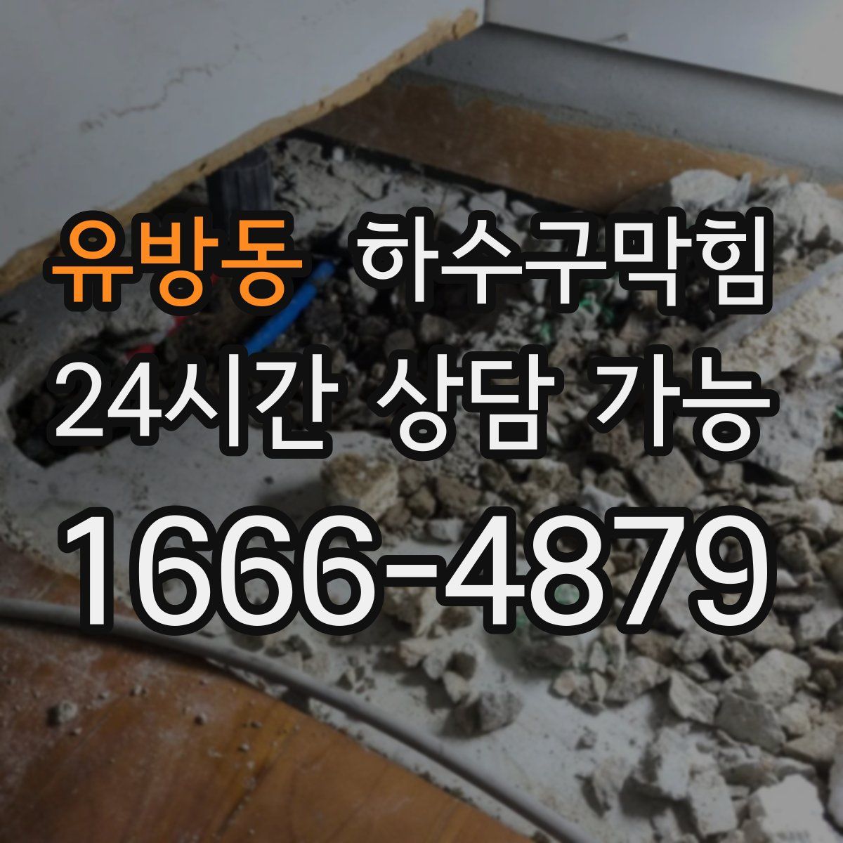 유방동 하수구막힘