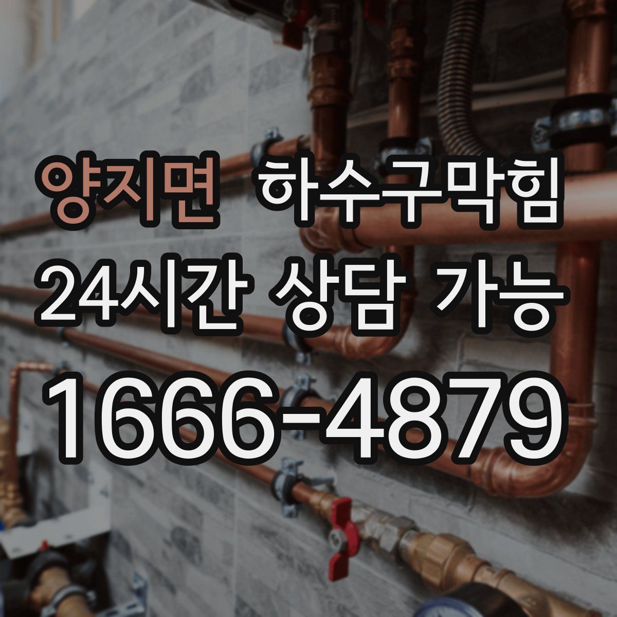 양지면 하수구막힘