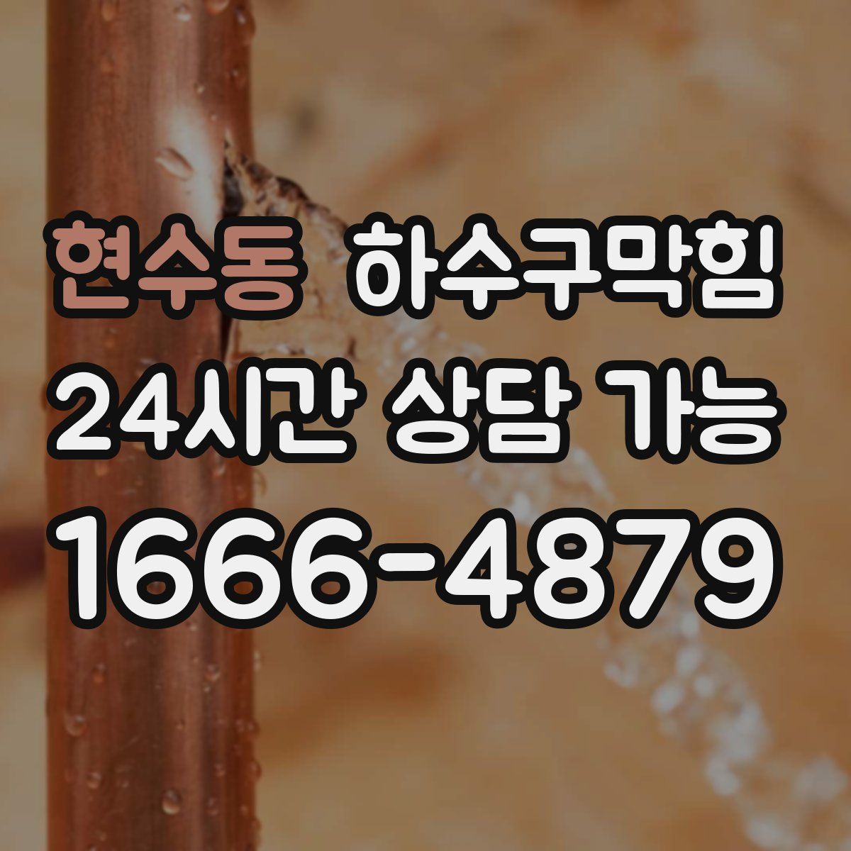 현수동 하수구막힘