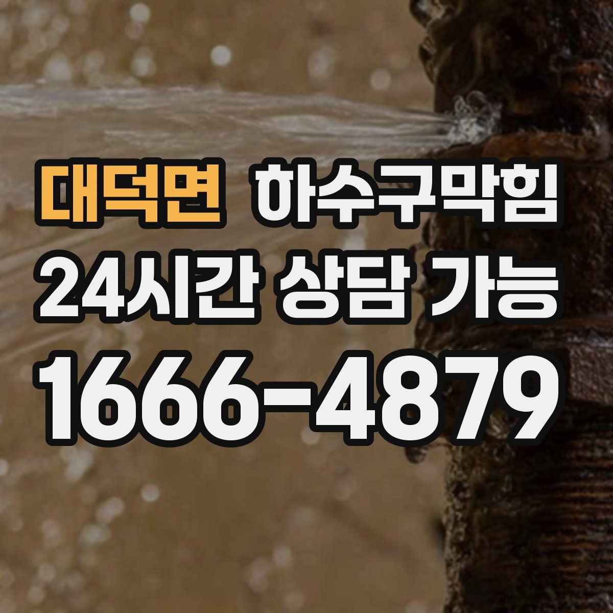 대덕면 하수구막힘