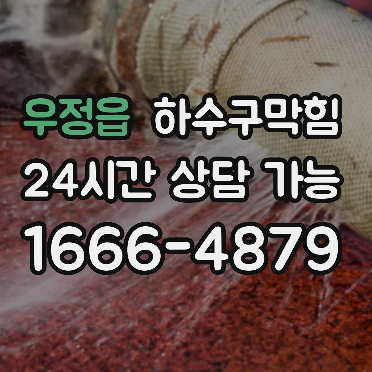 우정읍 하수구막힘