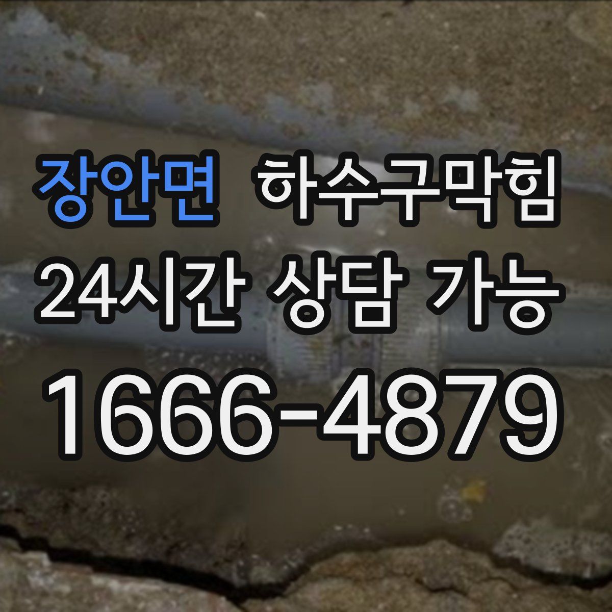 장안면 하수구막힘