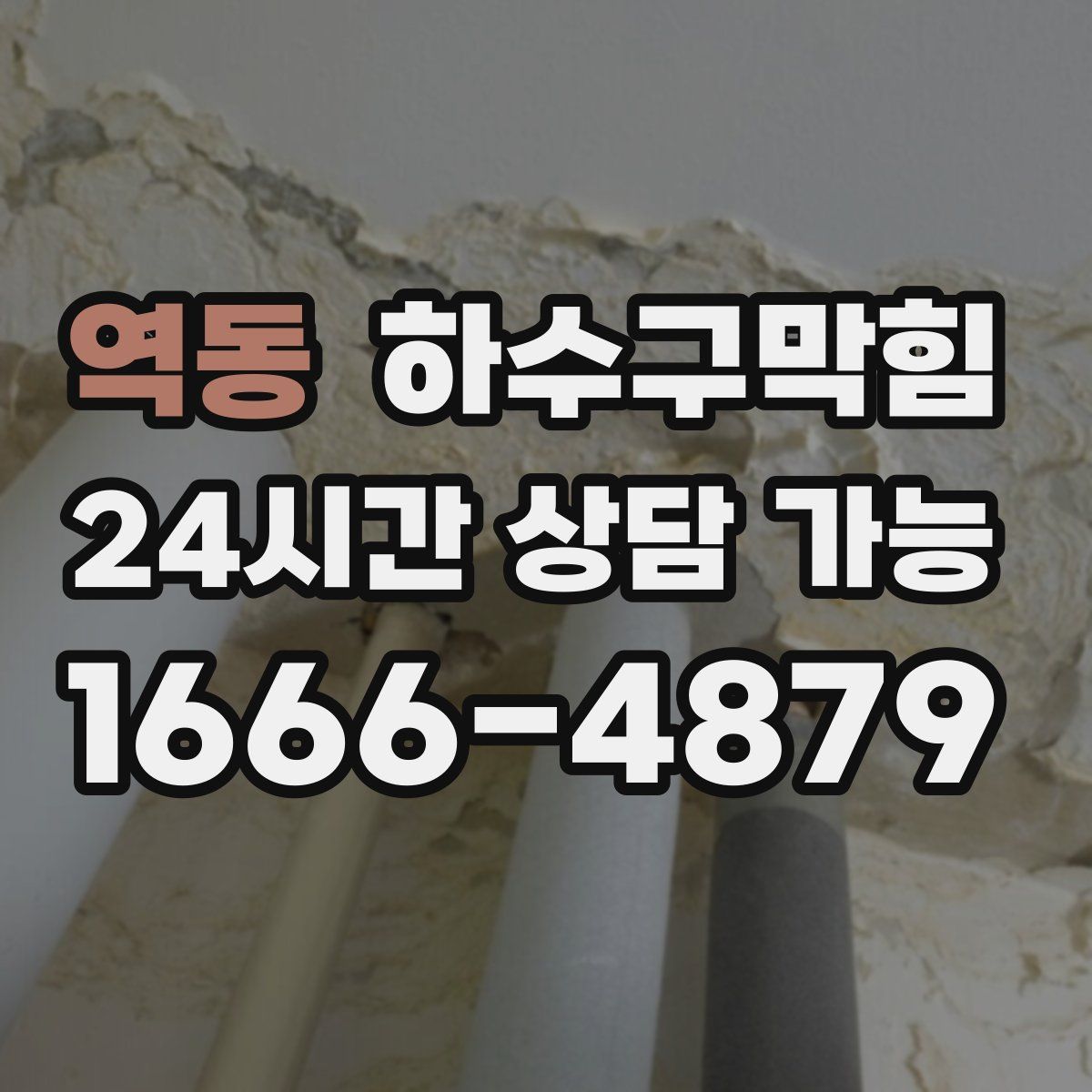 역동 하수구막힘