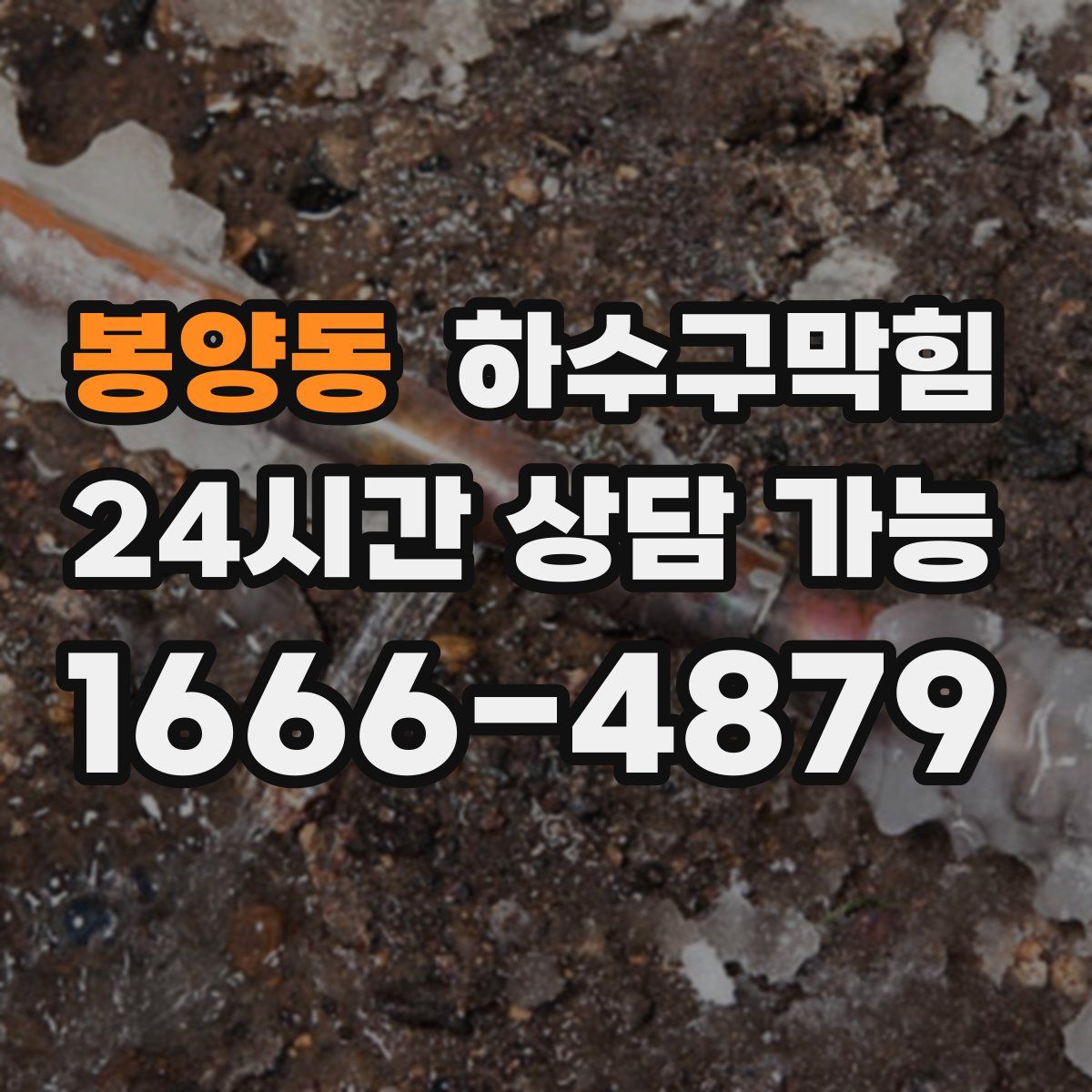 봉양동 하수구막힘