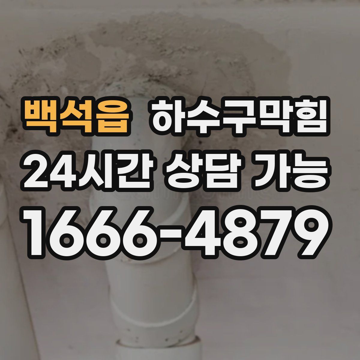 백석읍 하수구막힘