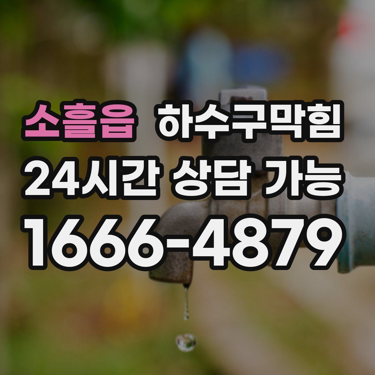 소흘읍 하수구막힘