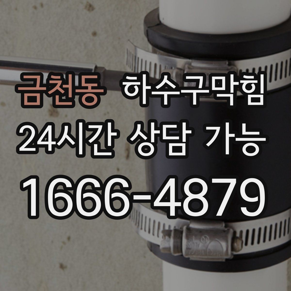 금천동 하수구막힘 손님 대기선 말린 자리의 냄새