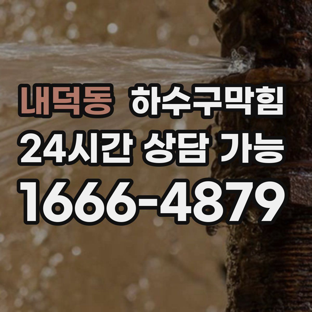 내덕동 하수구막힘