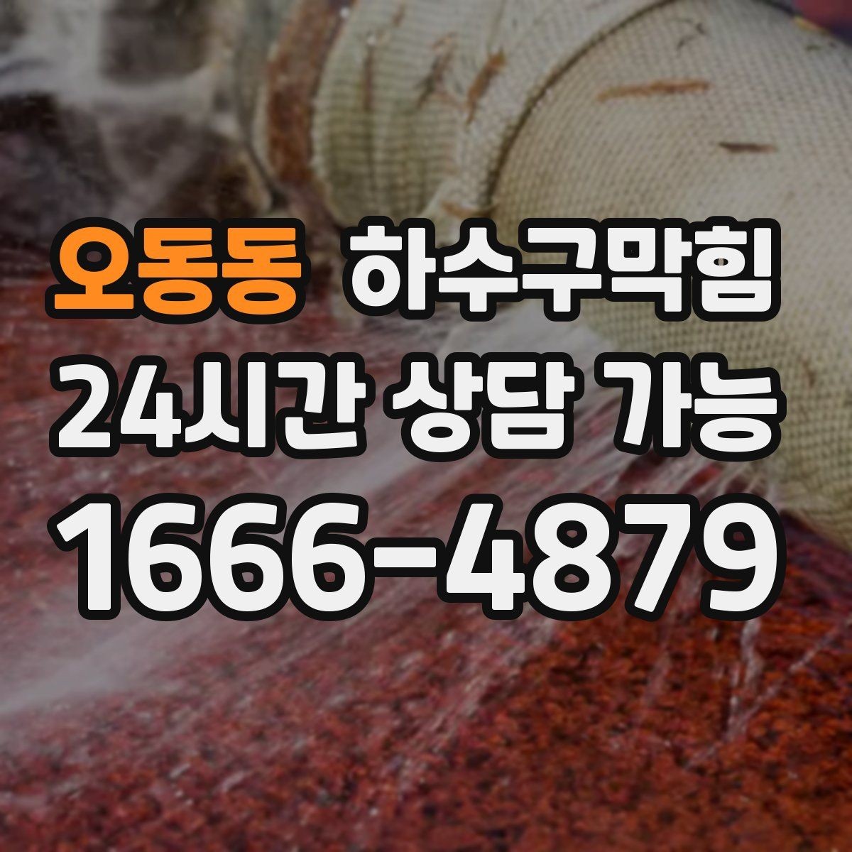 오동동 하수구막힘 택배 드라이버가 남긴 한마디의 단서