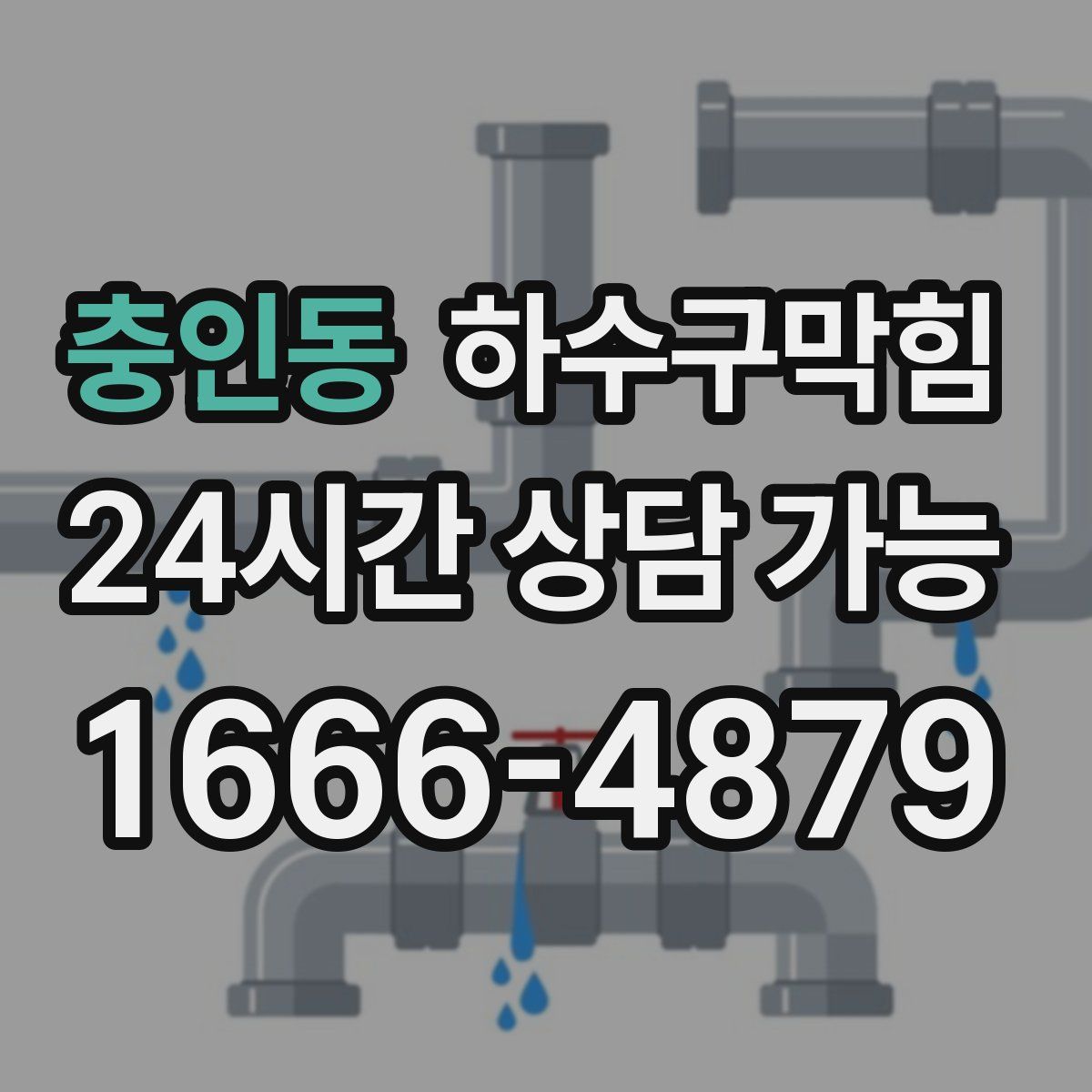 충인동 하수구막힘