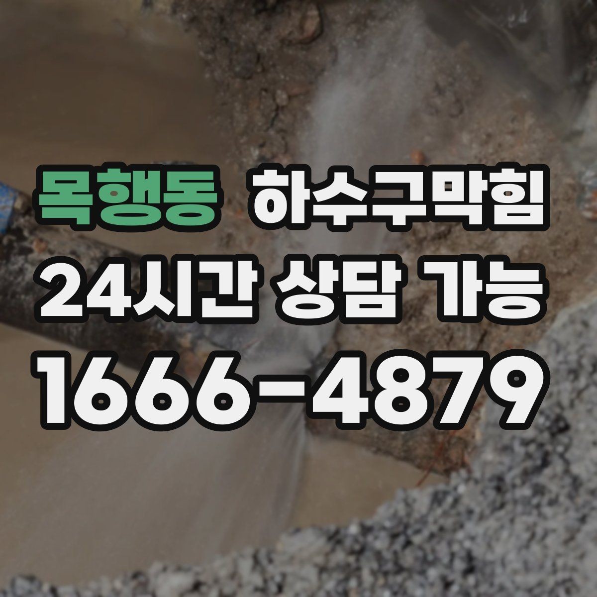 목행동 하수구막힘 초인종 옆 페인트 자국의 의미