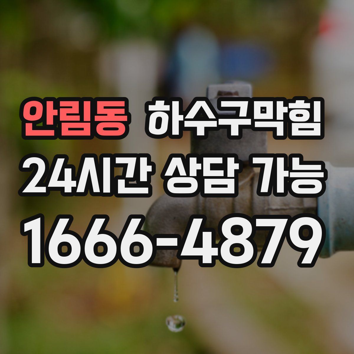 안림동 하수구막힘