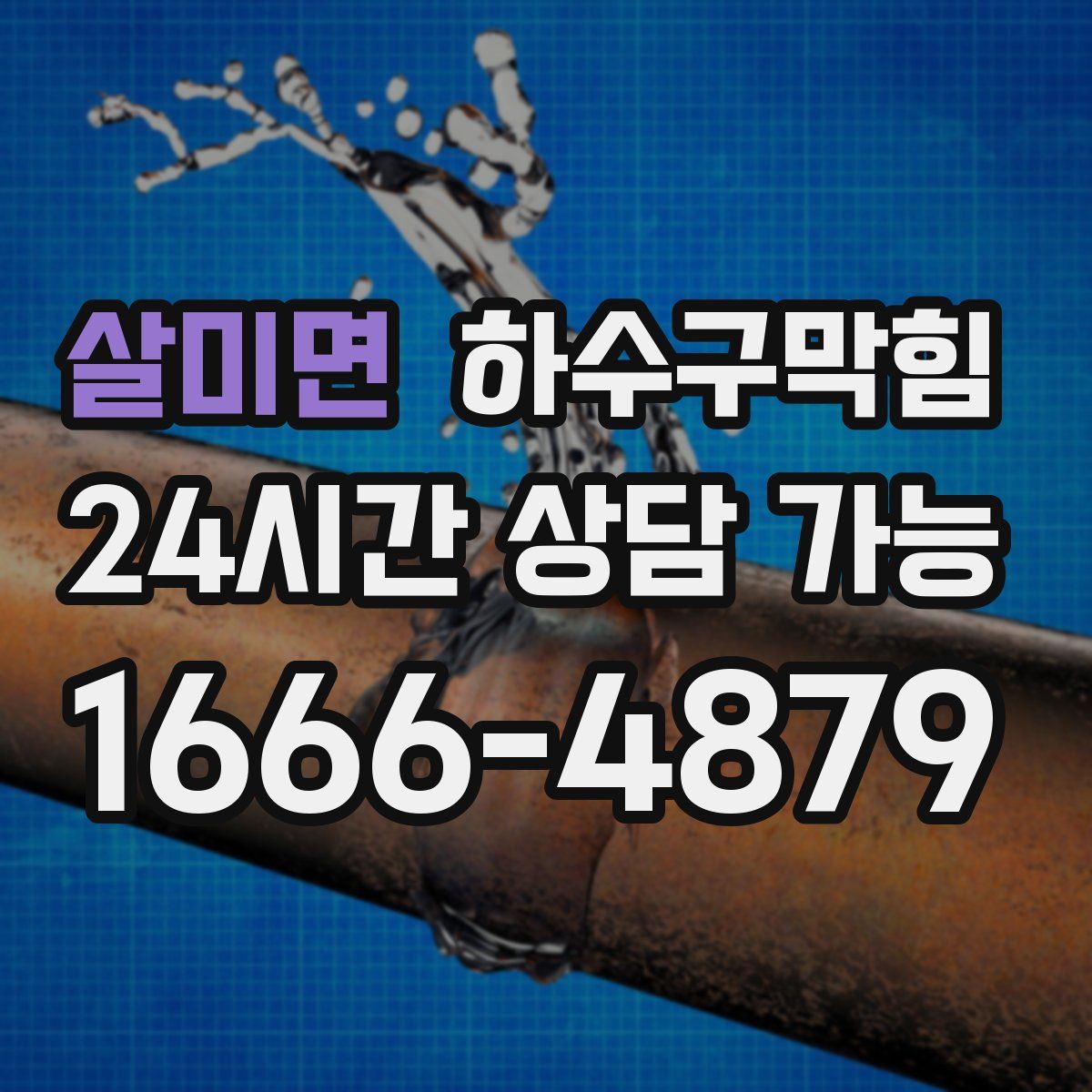 살미면 하수구막힘