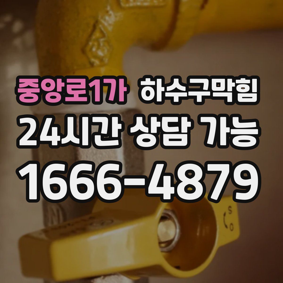 중앙로1가 하수구막힘