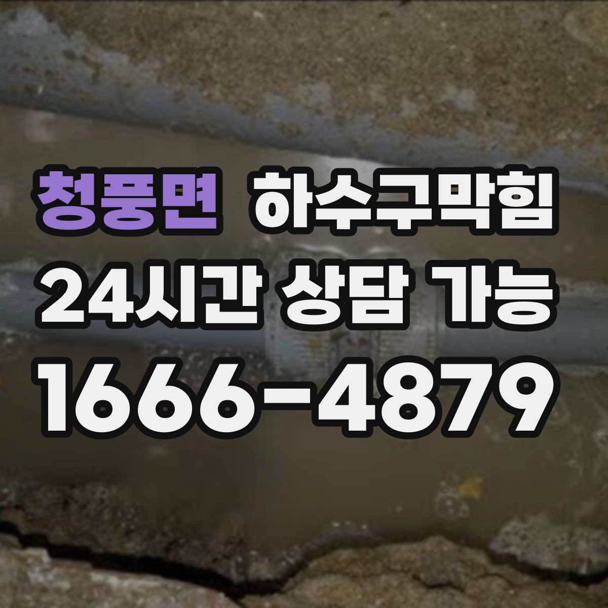 청풍면 하수구막힘