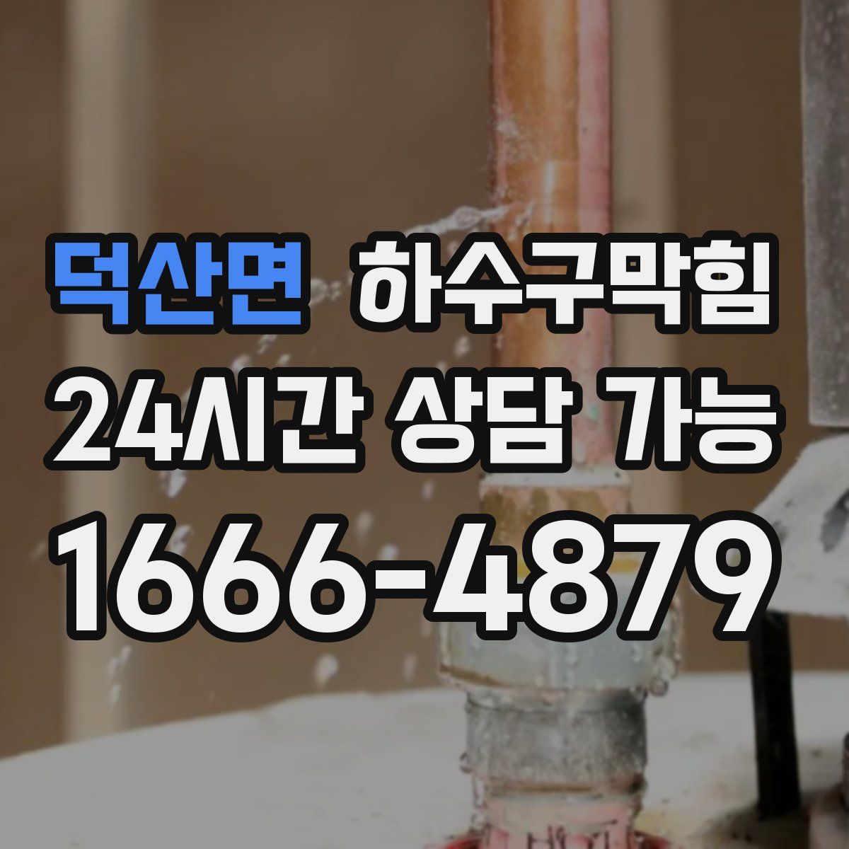 덕산면 하수구막힘