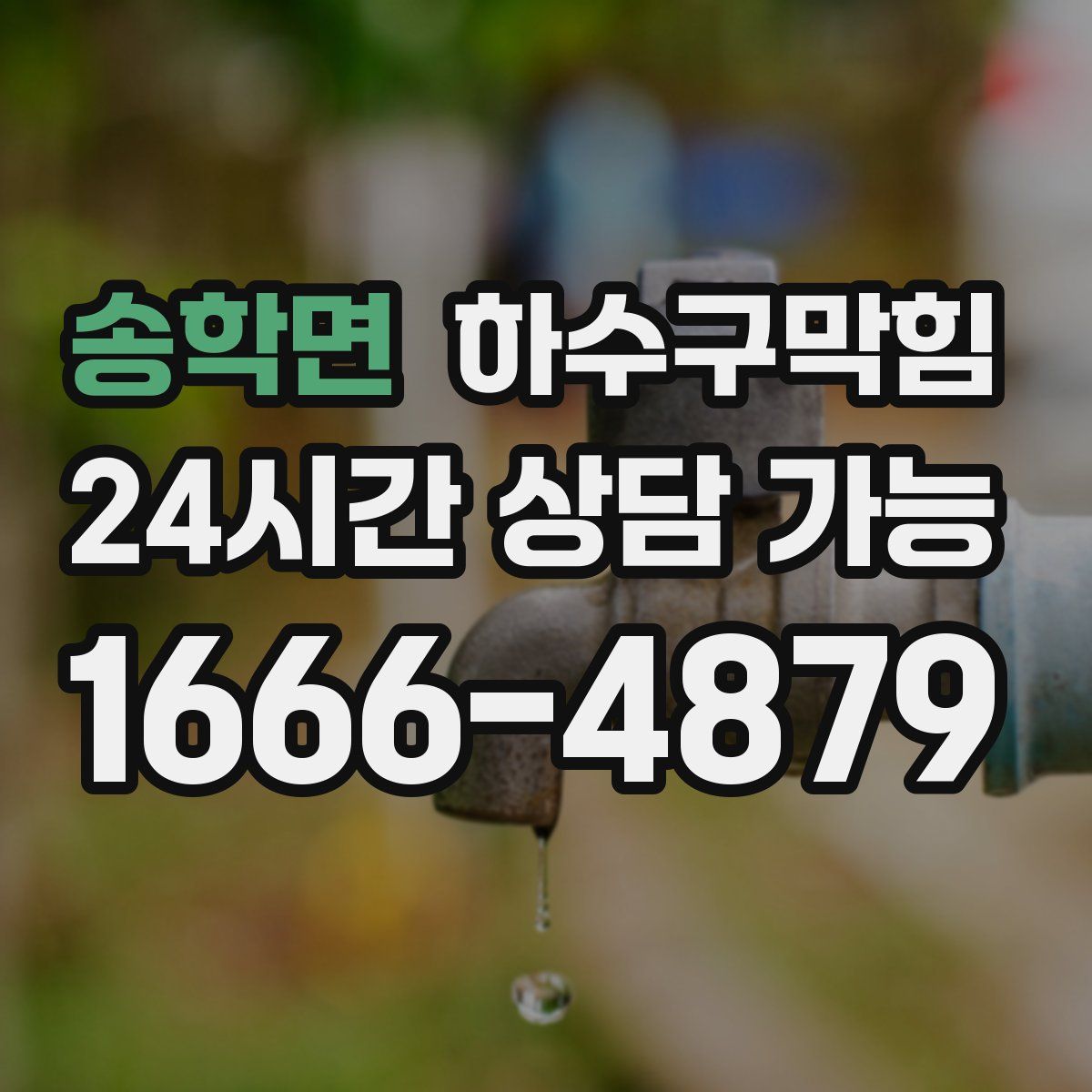 송학면 하수구막힘