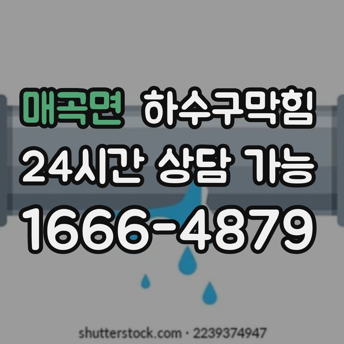 매곡면 하수구막힘 사무실 화장실역류가 회의실 문을 두드린 오전