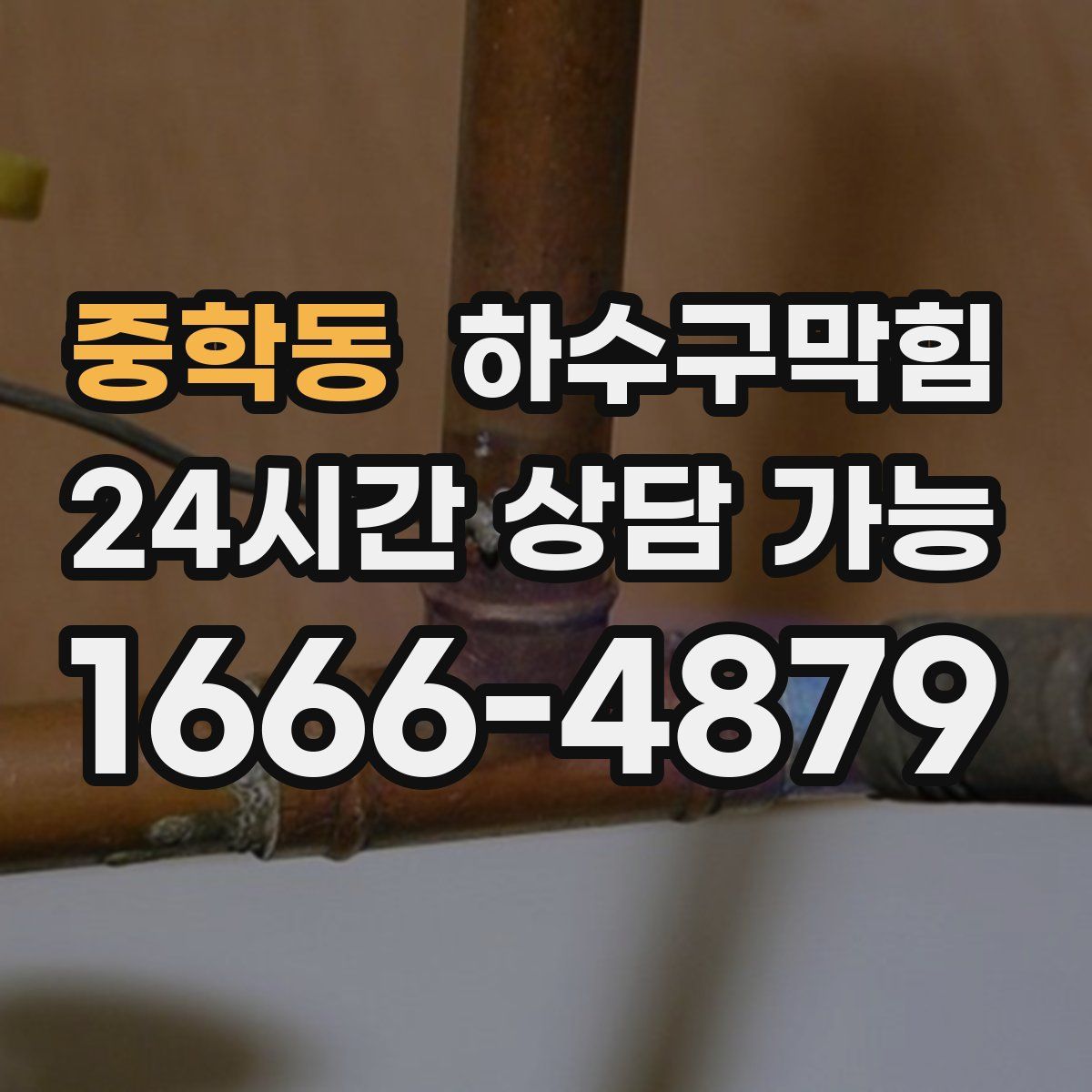 중학동 하수구막힘