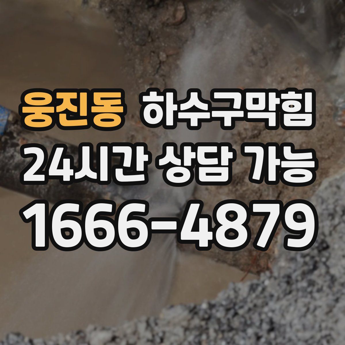 웅진동 하수구막힘