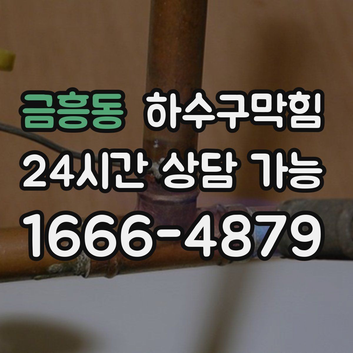 금흥동 하수구막힘 365일 24시간 긴급 출동