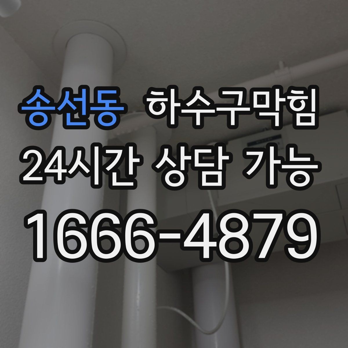 송선동 하수구막힘 빌라 하수구뚫기로 차분해진 복도 저녁