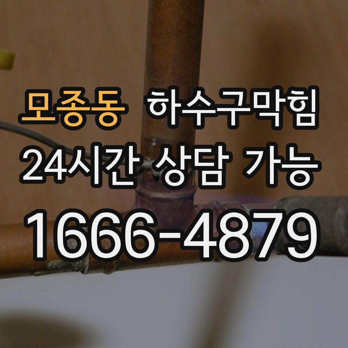 모종동 하수구막힘