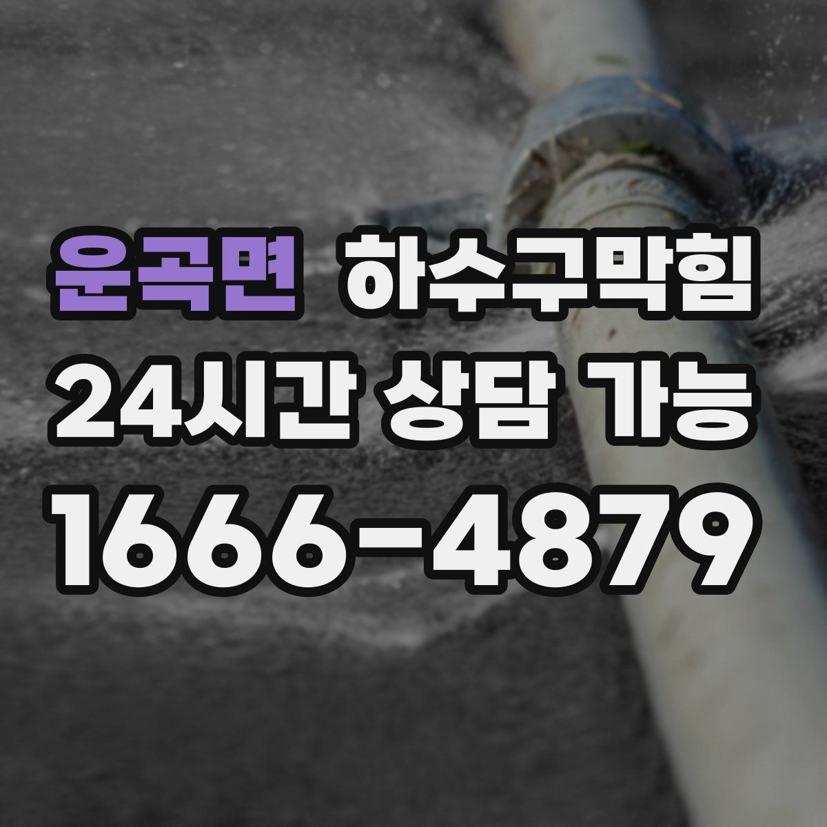 운곡면 하수구막힘