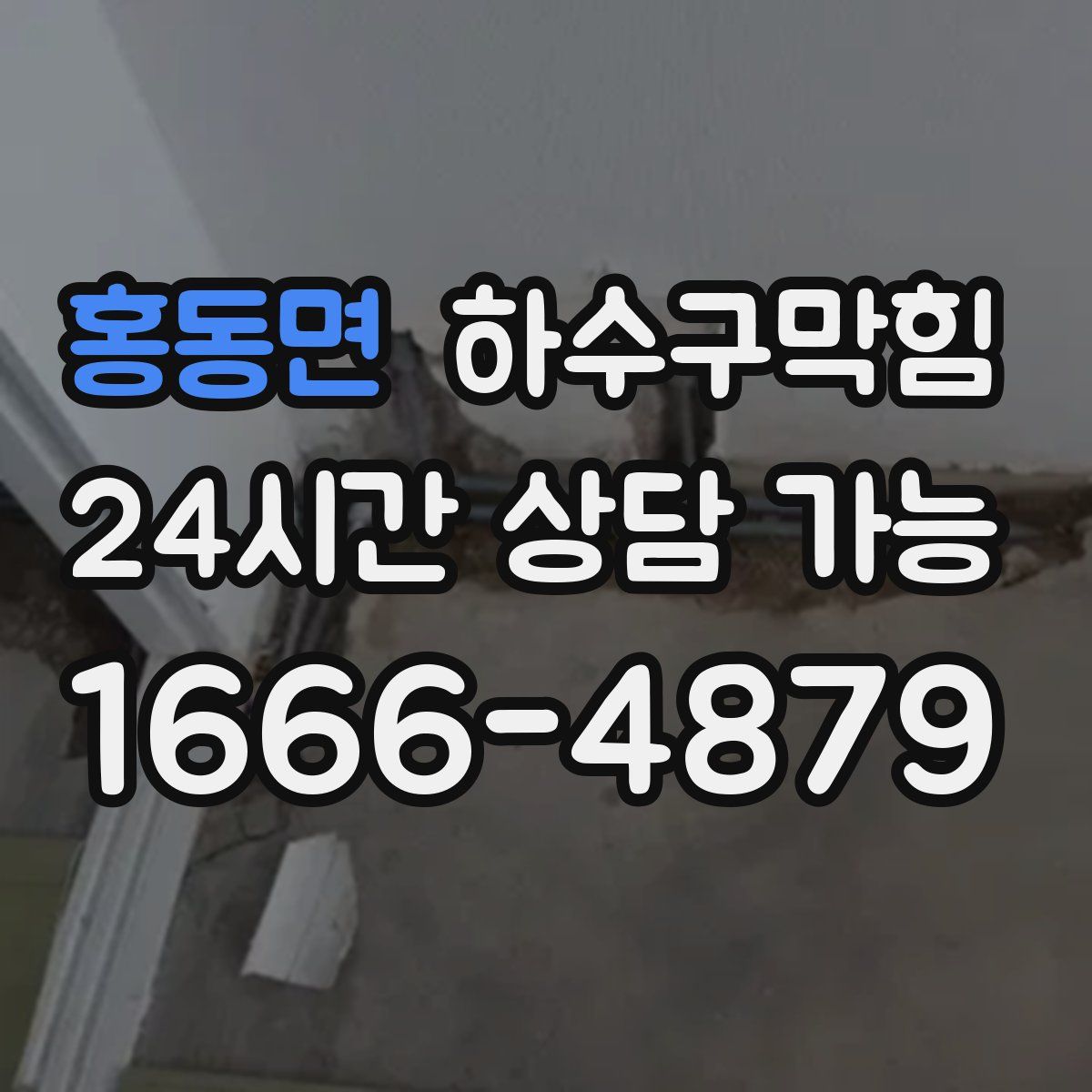 홍동면 하수구막힘