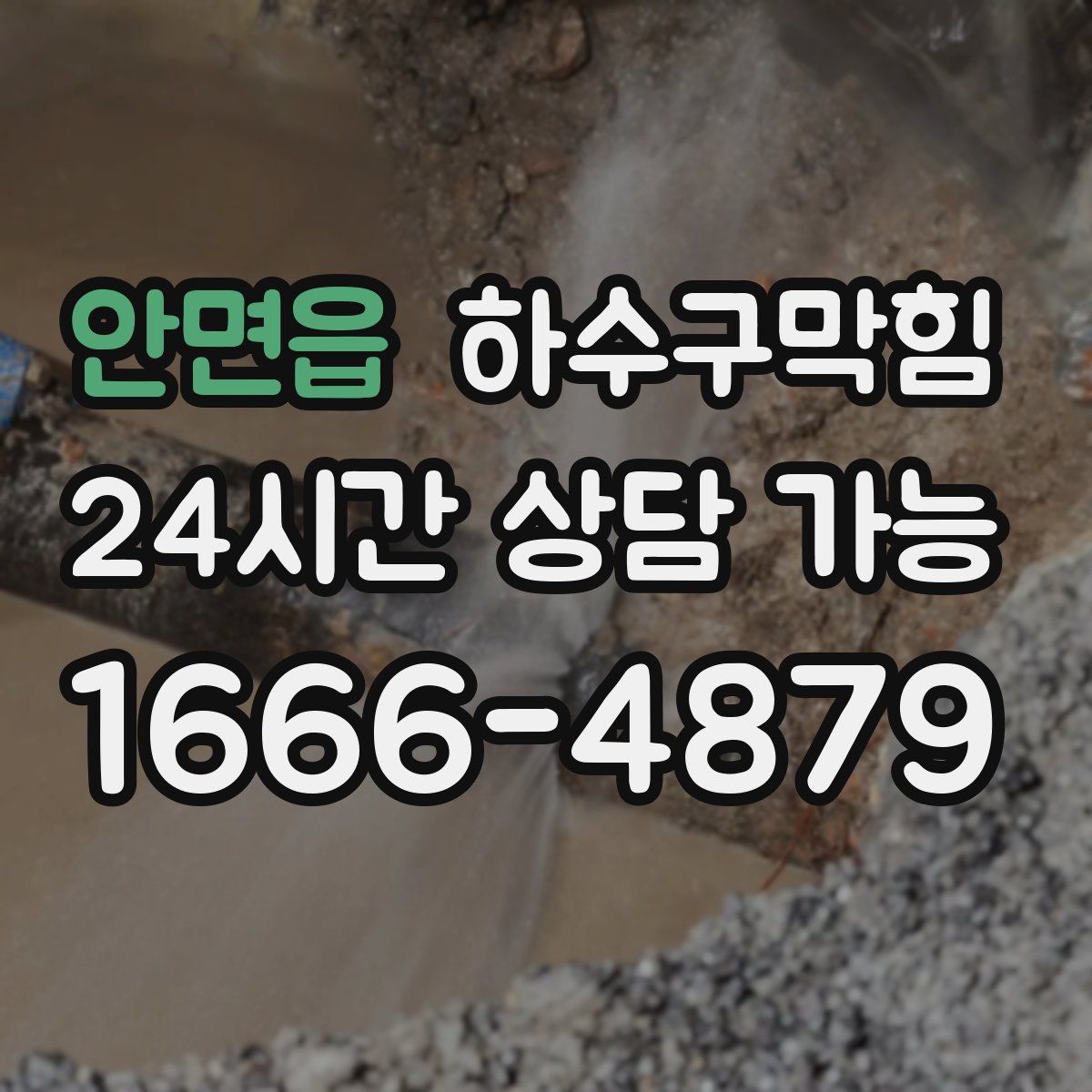 안면읍 하수구막힘