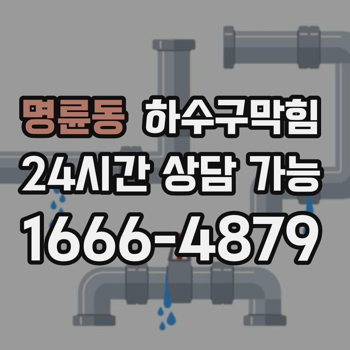 명륜동 하수구막힘