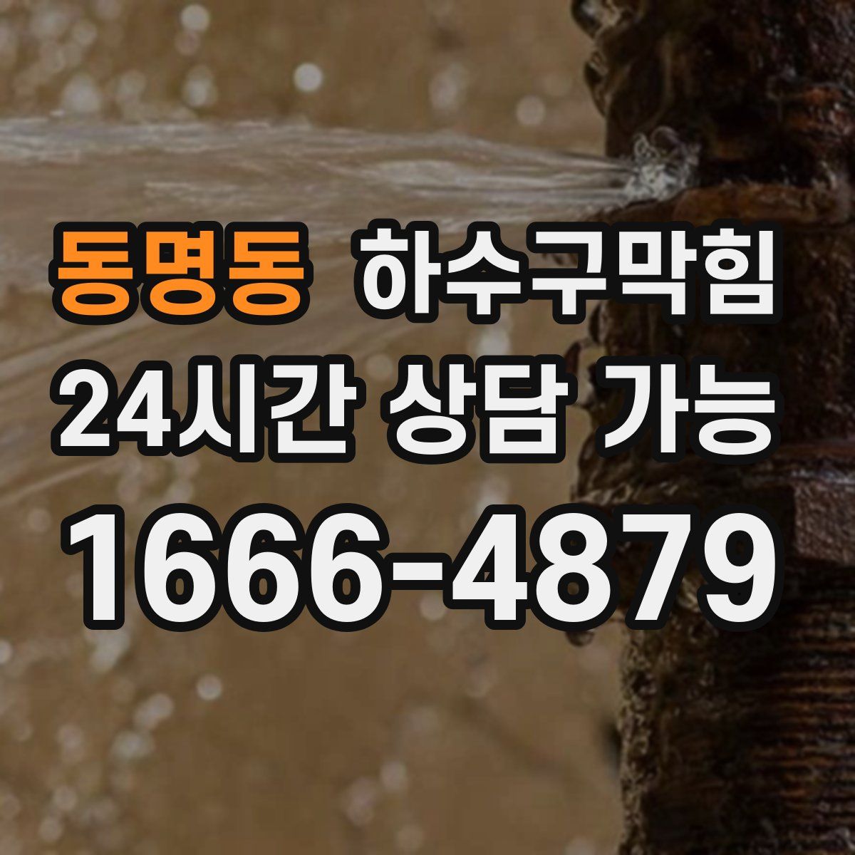 동명동 하수구막힘