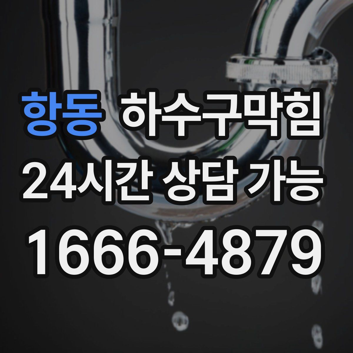 항동 하수구막힘