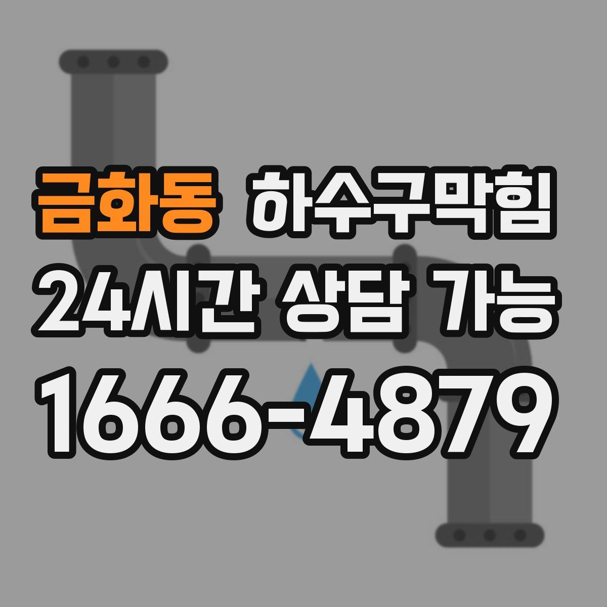 금화동 하수구막힘