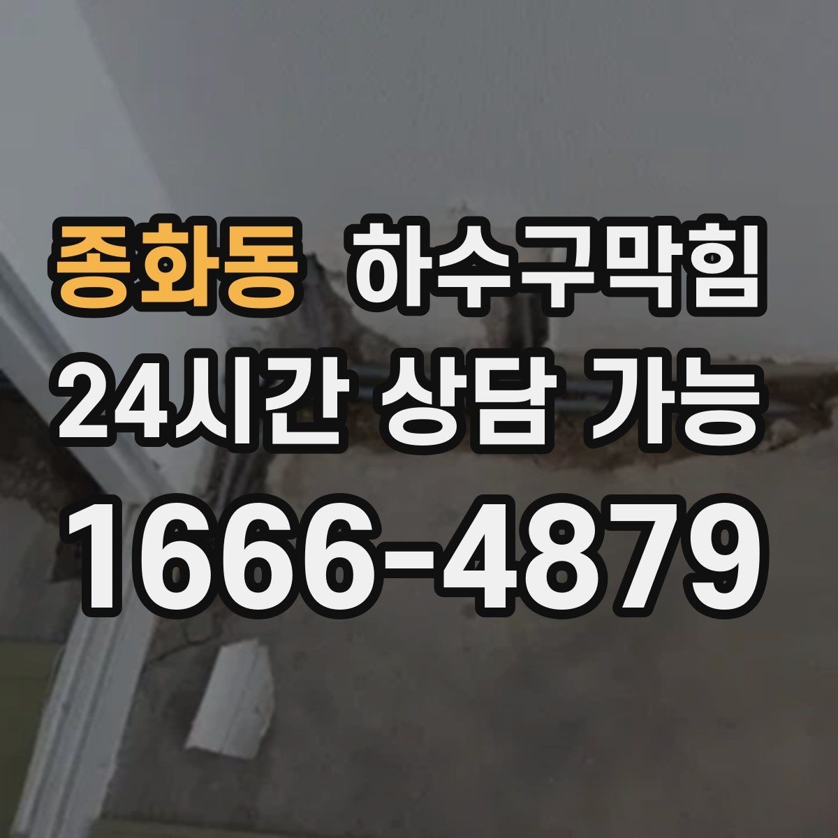 종화동 하수구막힘 카페 화장실역류가 안내문을 불렀던 사연