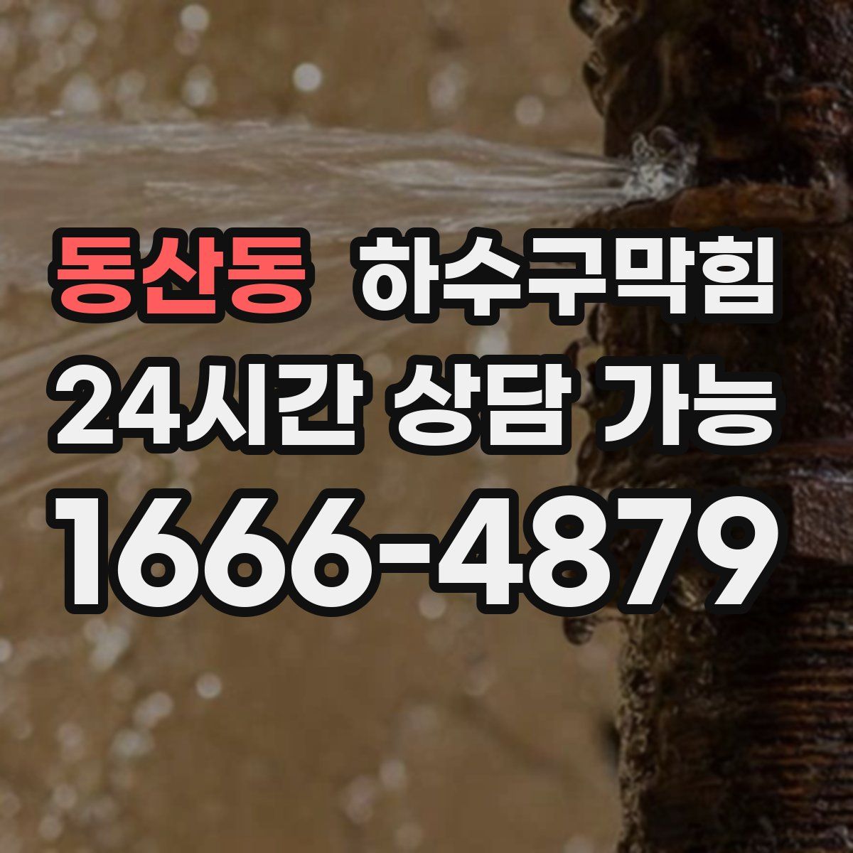 동산동 하수구막힘