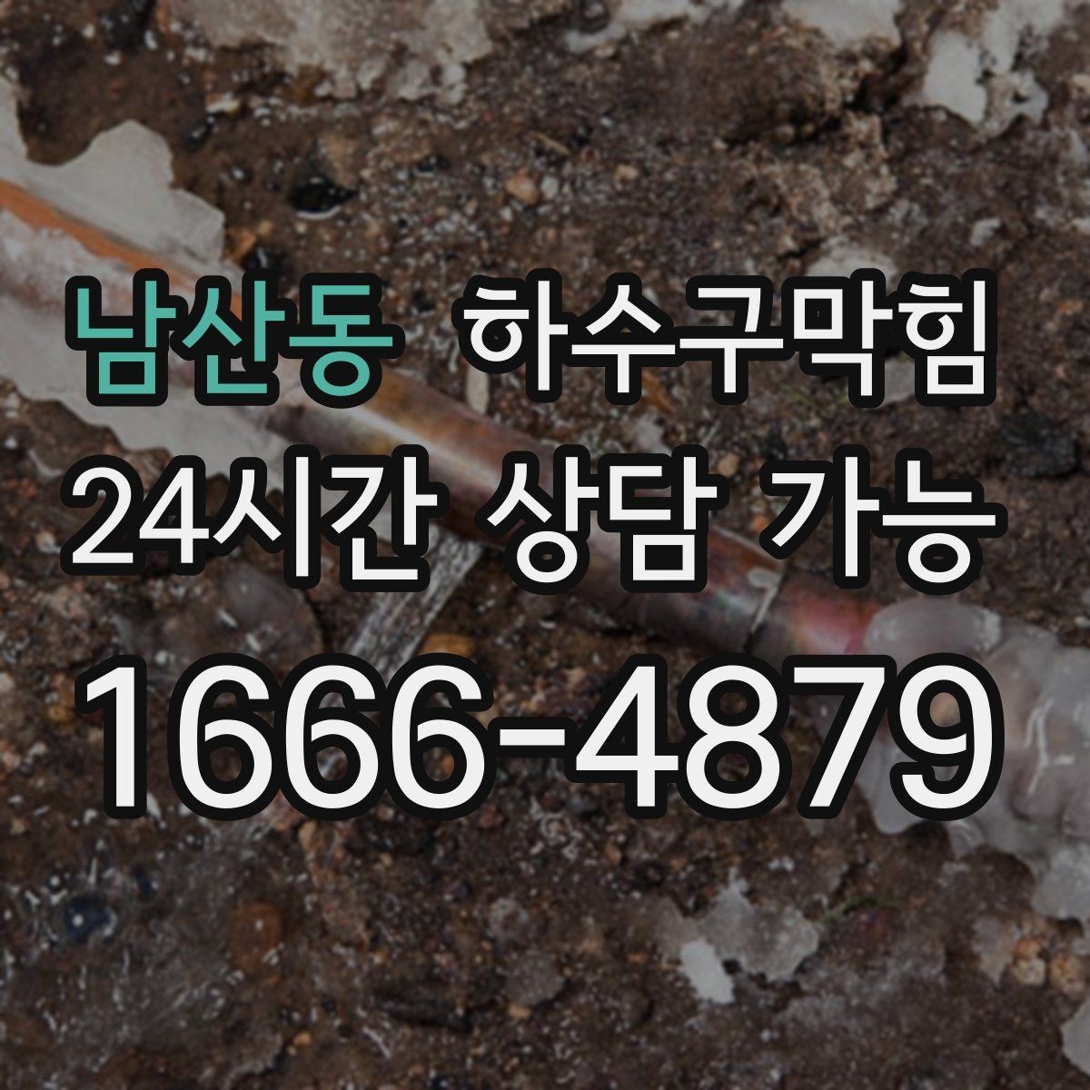 남산동 하수구막힘 대형 매장 구역별 순차 작업