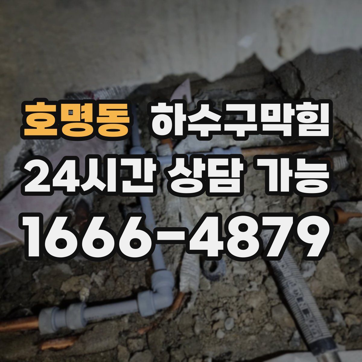 호명동 하수구막힘