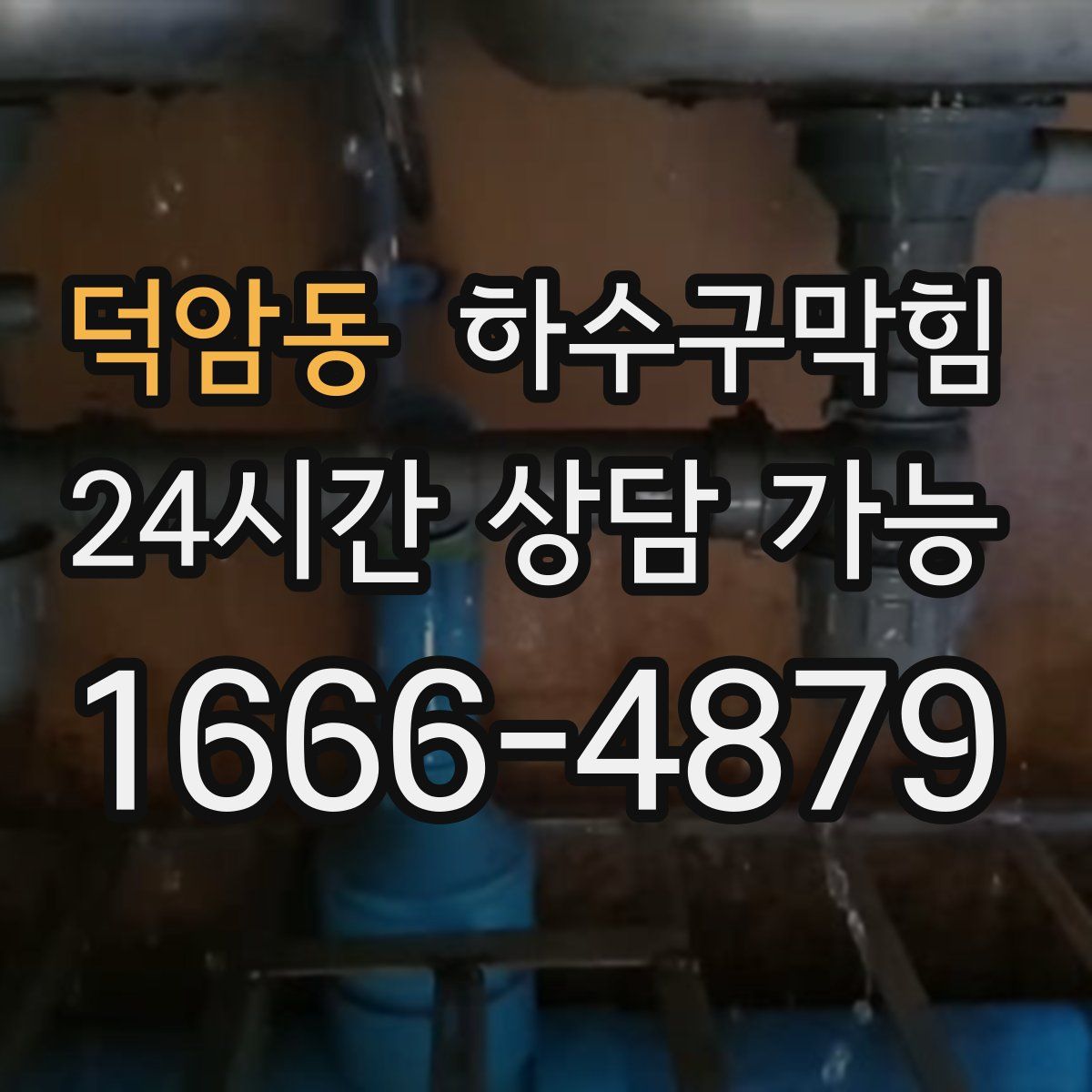 덕암동 하수구막힘