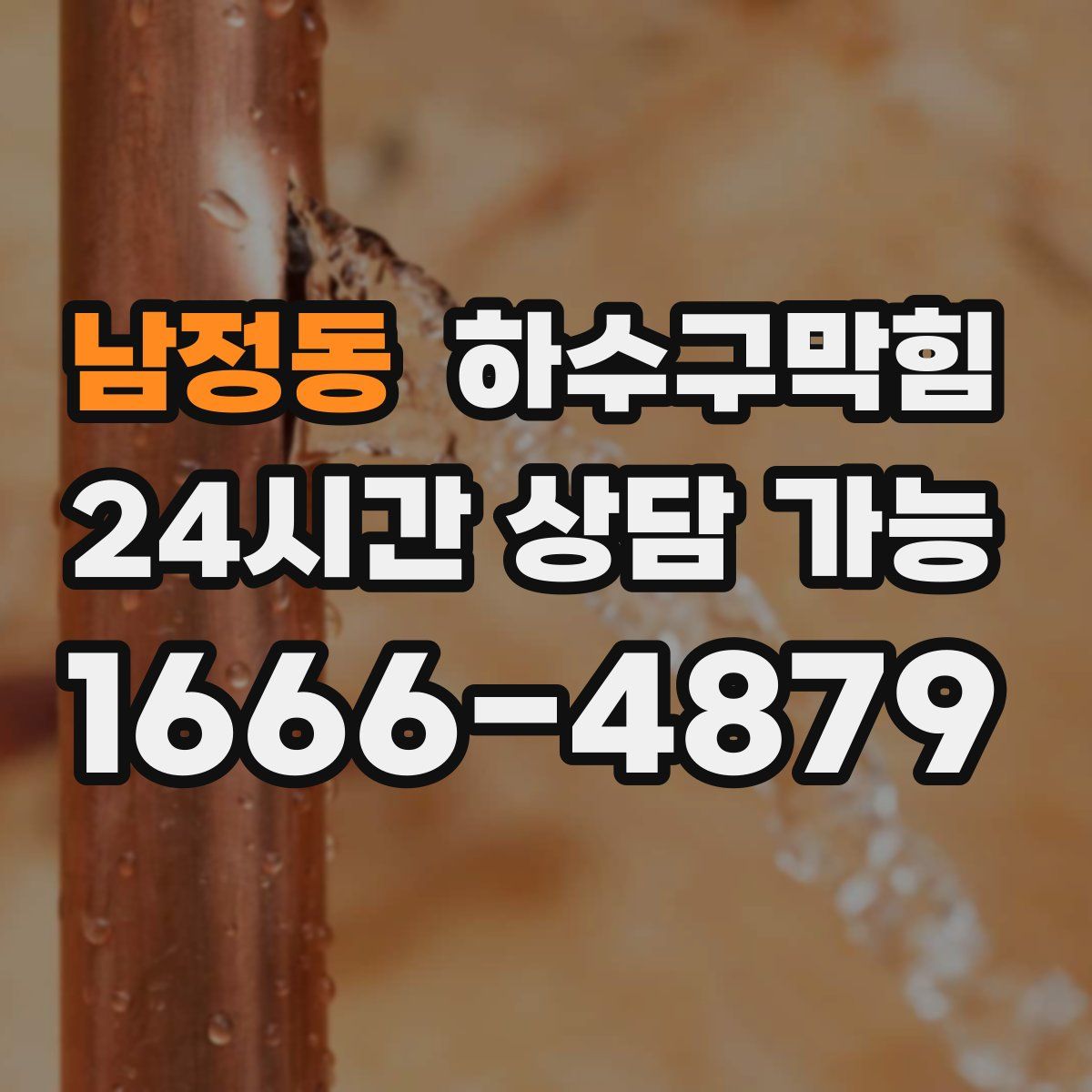 남정동 하수구막힘