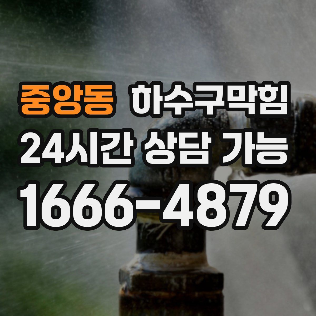 중앙동 하수구막힘