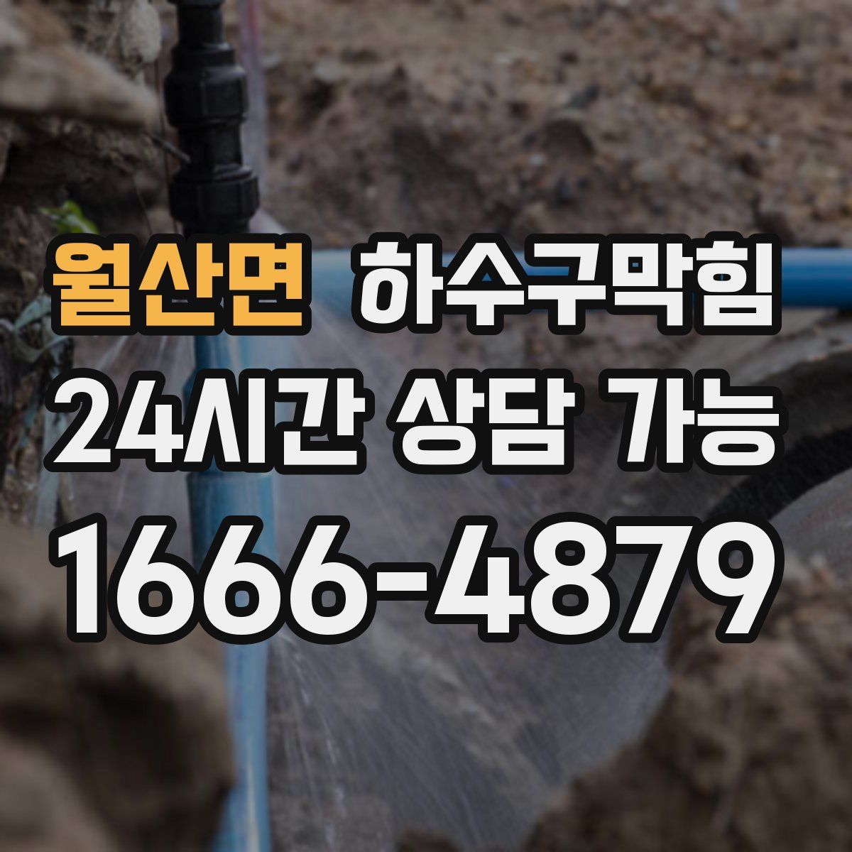 월산면 하수구막힘