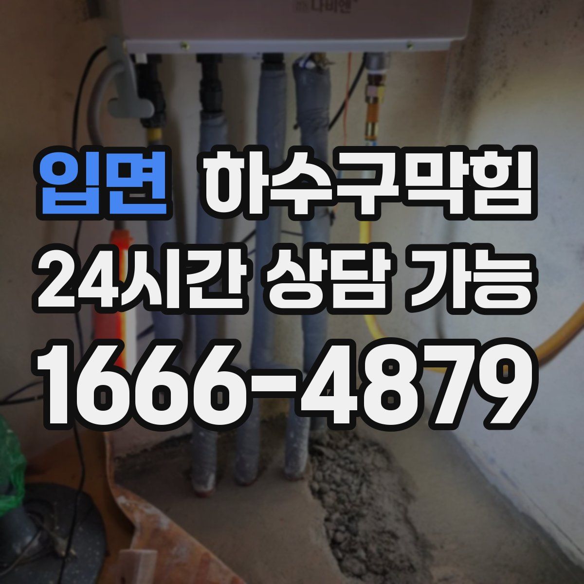 입면 하수구막힘