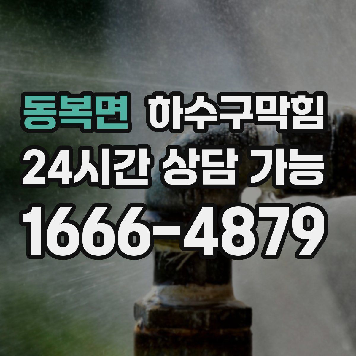 동복면 하수구막힘