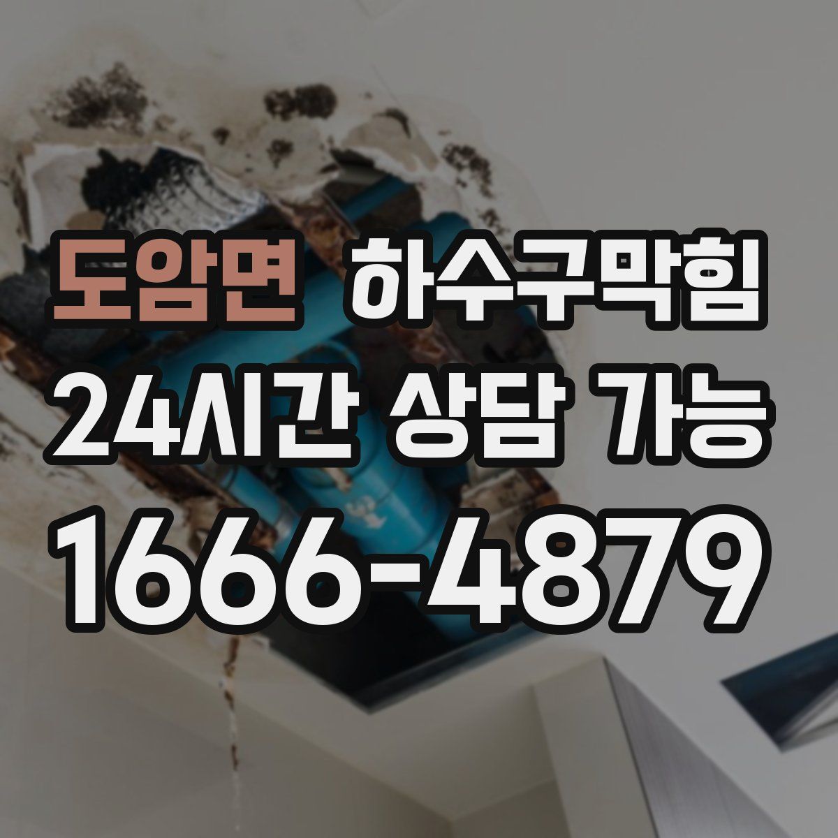 도암면 하수구막힘