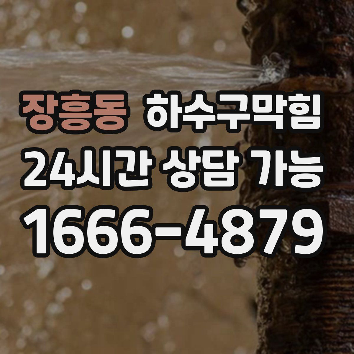 장흥동 하수구막힘