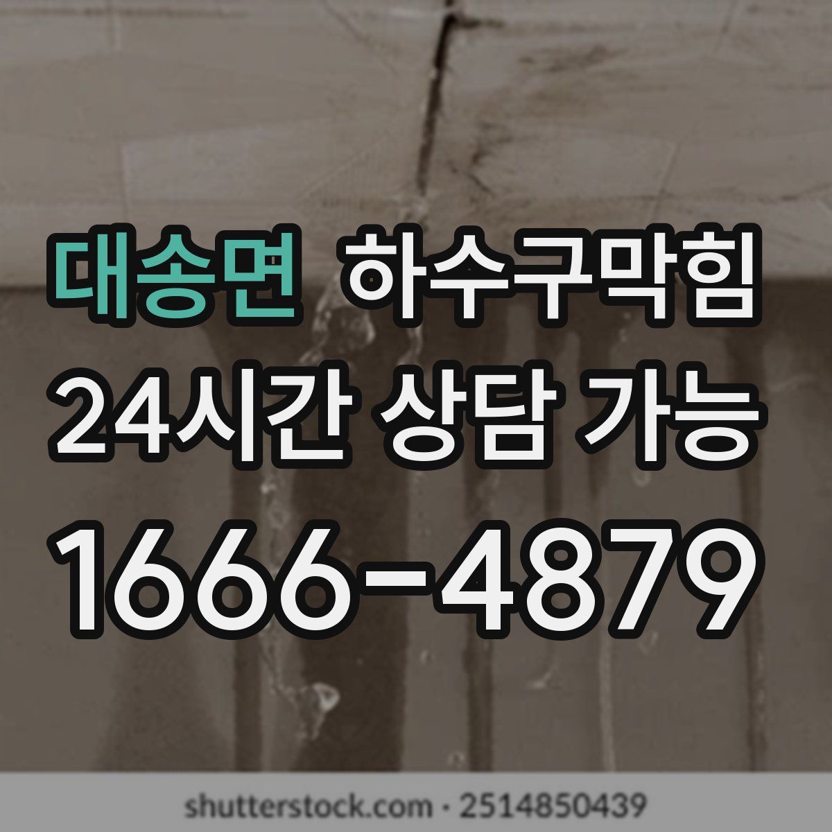 대송면 하수구막힘